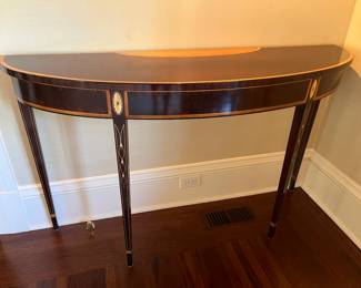 Stickley console table with inlay