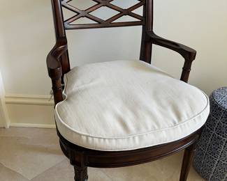 Theodore Alexander regency style cane seat armchair
