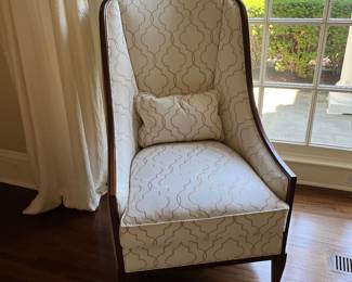 (2) upholstered armchairs