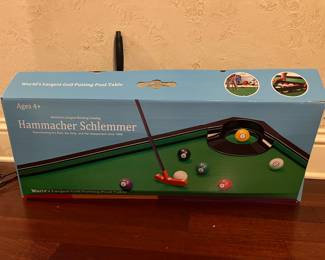 Golf putting pool table!
