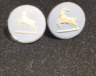 Wedgwood & Sterling Silver Cufflinks