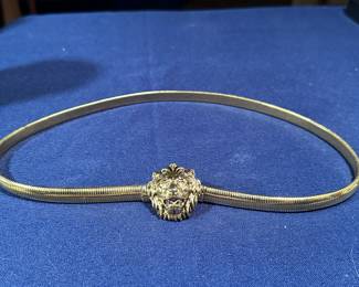 Vintage Accessocraft Adjustable Lion Belt
