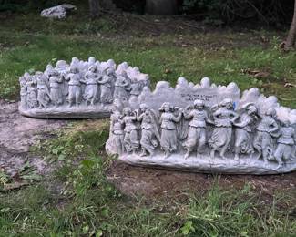 Amazing concrete figural planters!