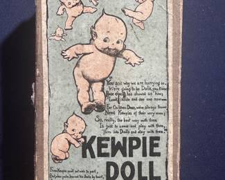 ca. 1912 Original Kewpie Doll + Cardboard Box.
