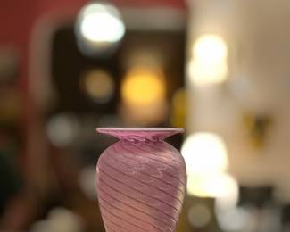 Gorgeous petite Satin glass vase