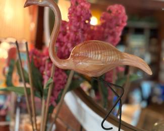 An odd artist-made flamingo piece for Southwest Airlines..