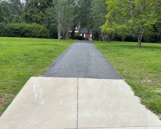 Driveway to house... I MAY ALLOW ANGLE PARKING DEPENDING ON RAIN SITUATION