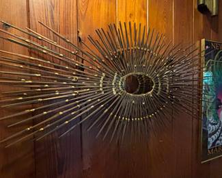 Marc Weinstein Brutalist soldered nail wall hanging from mid-century. It’s big. It’s beautiful;)