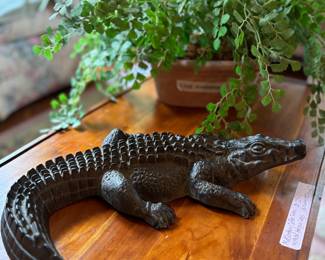 The gator left his other spot for front and center of the couch;) This cast iron fella is a beauty