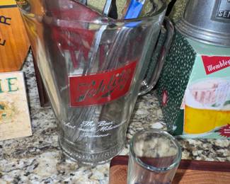 Vintage Schlitz beer pitcher