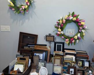 Picture frames and lots of them