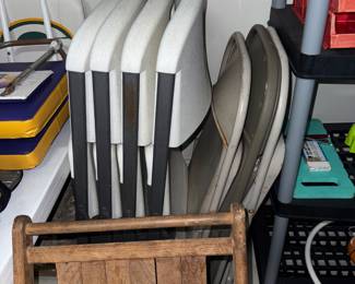 Lifetime folding chairs and metal ones too