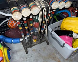 Vintage croquet set