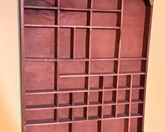 19.25” Letter Press Drawer - Wall Shelf
