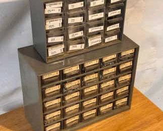 (2) Hardware Caddies With Contents