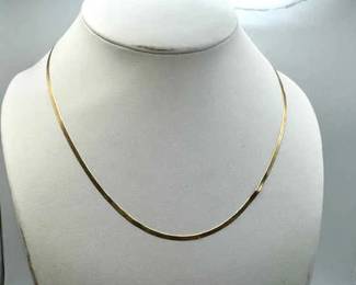 14KT Gold Stamped Necklace