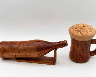 (2) Wooden 3D Puzzles