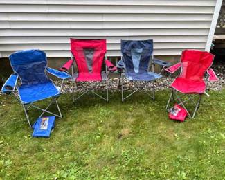 (4) Folding Camp Chairs