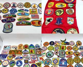 Huge Collection Of Vintage Boy Scout Patches