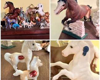 Plastic And Glass Horses