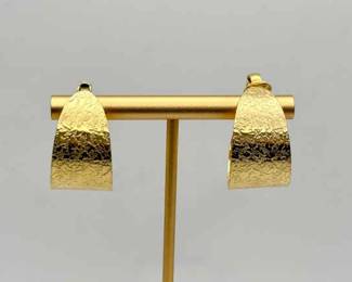 Vintage Trifari Hoop Earrings