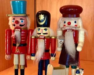 (3) Wooden Nutcrackers