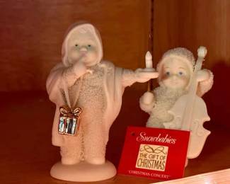 (2) Snowbabies Figurines