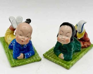(2) Figurines Made In Occupied Japan