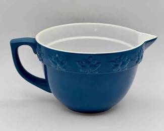 Kate Williams Stonewall Kitchen batter mixing bowl in blue