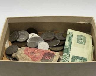 Foreign Currency & Coins Mystery Lot