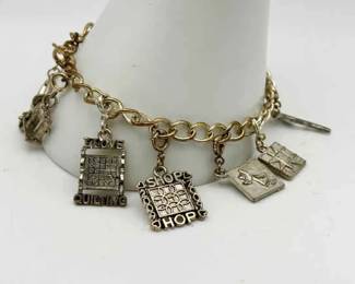 Silver Tone Charm Bracelet