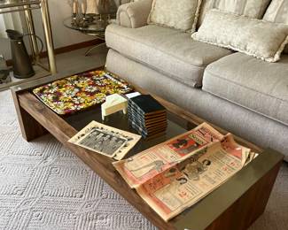 Brass furniture
Cream colored like new couch and loveseat