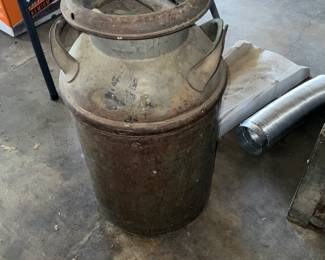 old milk can