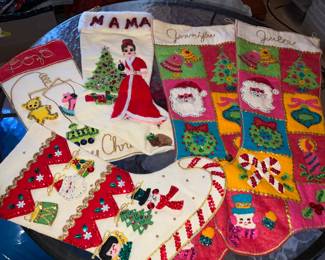 vintage christmas stockings