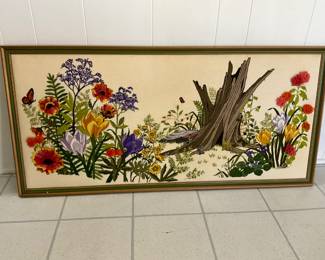 vintage Bucilla crewel