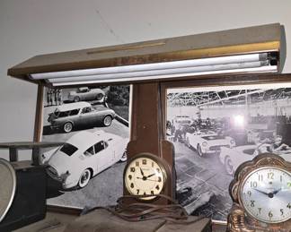 Mid-Century lamp/clock