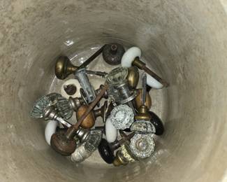 Old door knobs