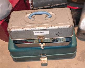 We have tackle boxes and tackle