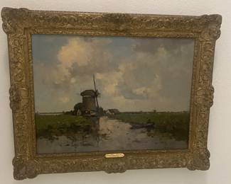 oil on canvas signed by renowned artist