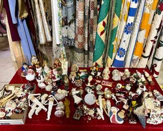 Christmas ornaments, some blown glass, wooden, resin, tin, etc. (SOME SOLD)