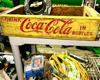Coca-Cola wooden carrier, Chevy hub center