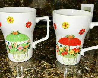 Vintage coffee cups