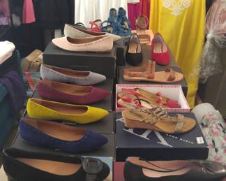 over 40 pr shoes, Frye, Clarks, Taryn rose, Polo, new