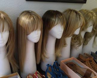 Wigs, shoes