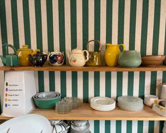 tea pots, pitchers