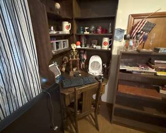 corner desk hutch