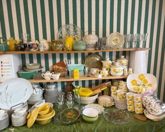 dishes, Noritake, wheat china, Frankoma plus more