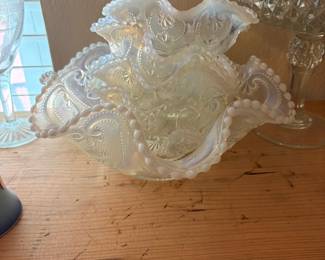 Northwood Opalescent Sweetheart bowls