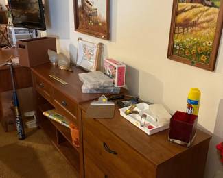 wall decor, buffet, 3 drawer chest