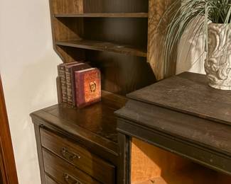 bookcase with drawers